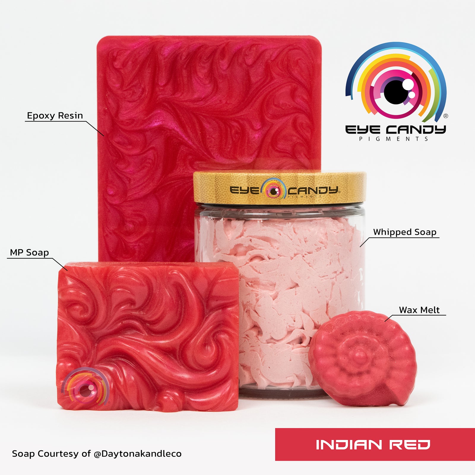 Pigment Indian Red pro mýdla a svíčky