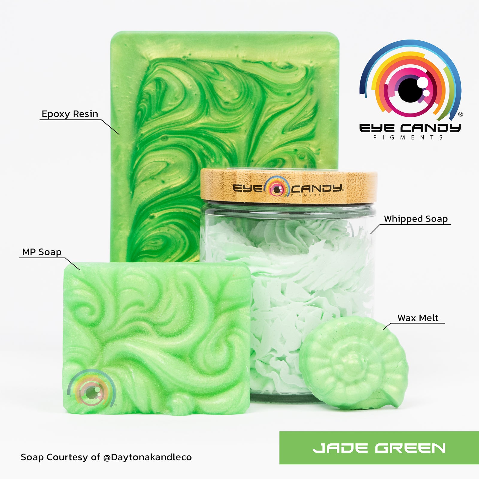 Pigment Jade Green pro mýdla a svíčky