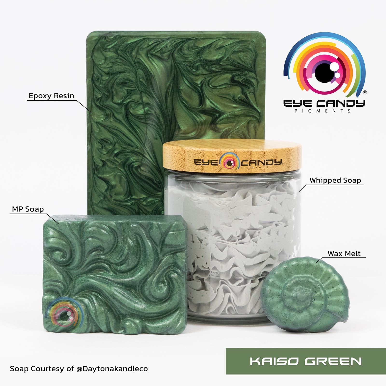 Pigment Kaiso Green pro mýdla a svíčky
