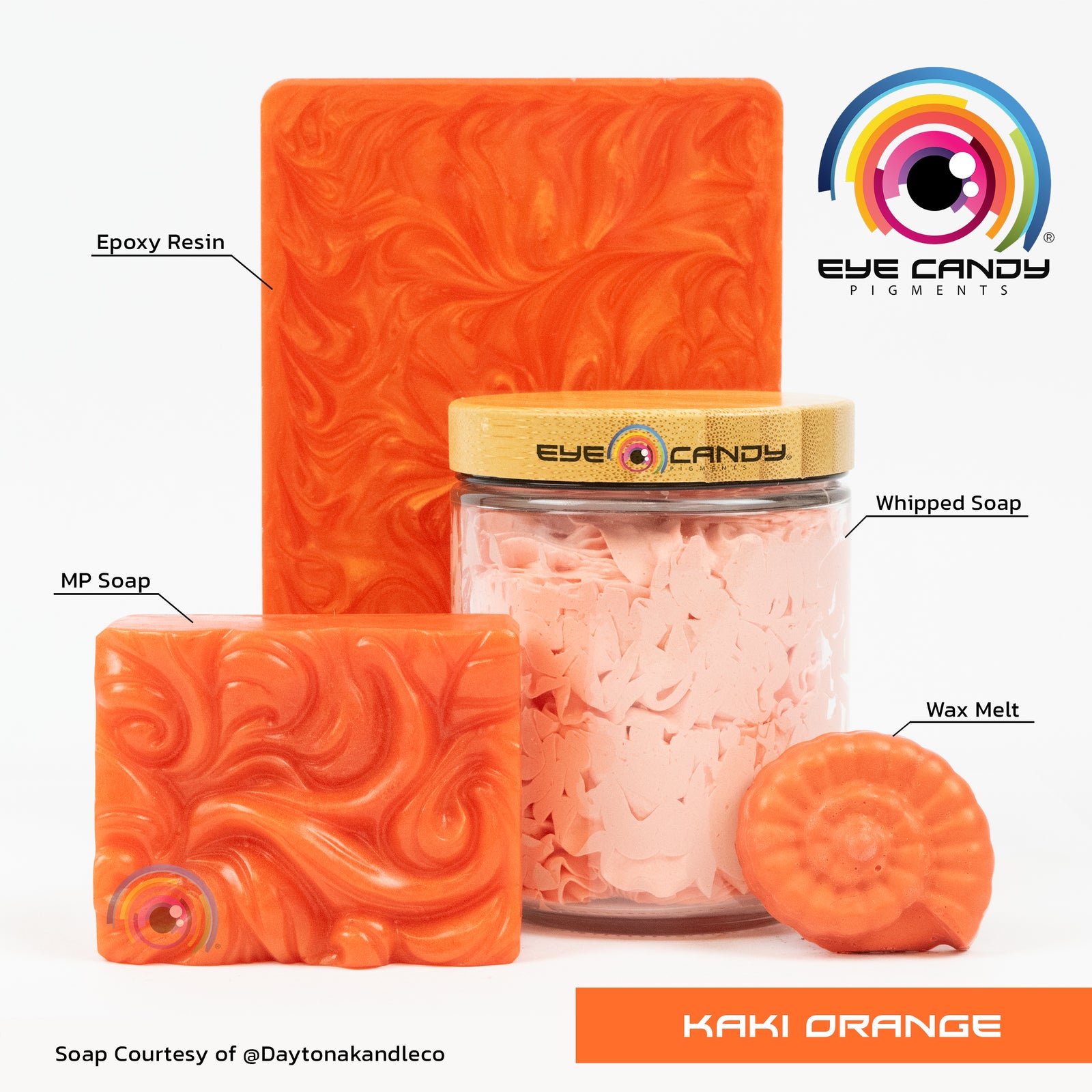 Pigment Kaki Orange pro mýdla a svíčky