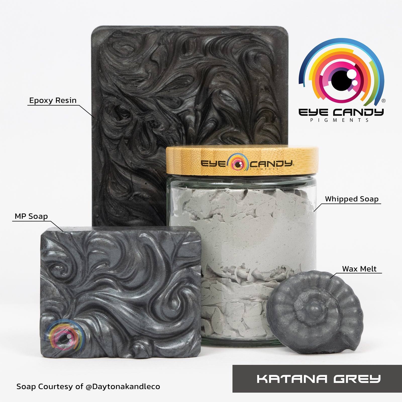 Pigment Katana Grey pro mýdla a svíčky