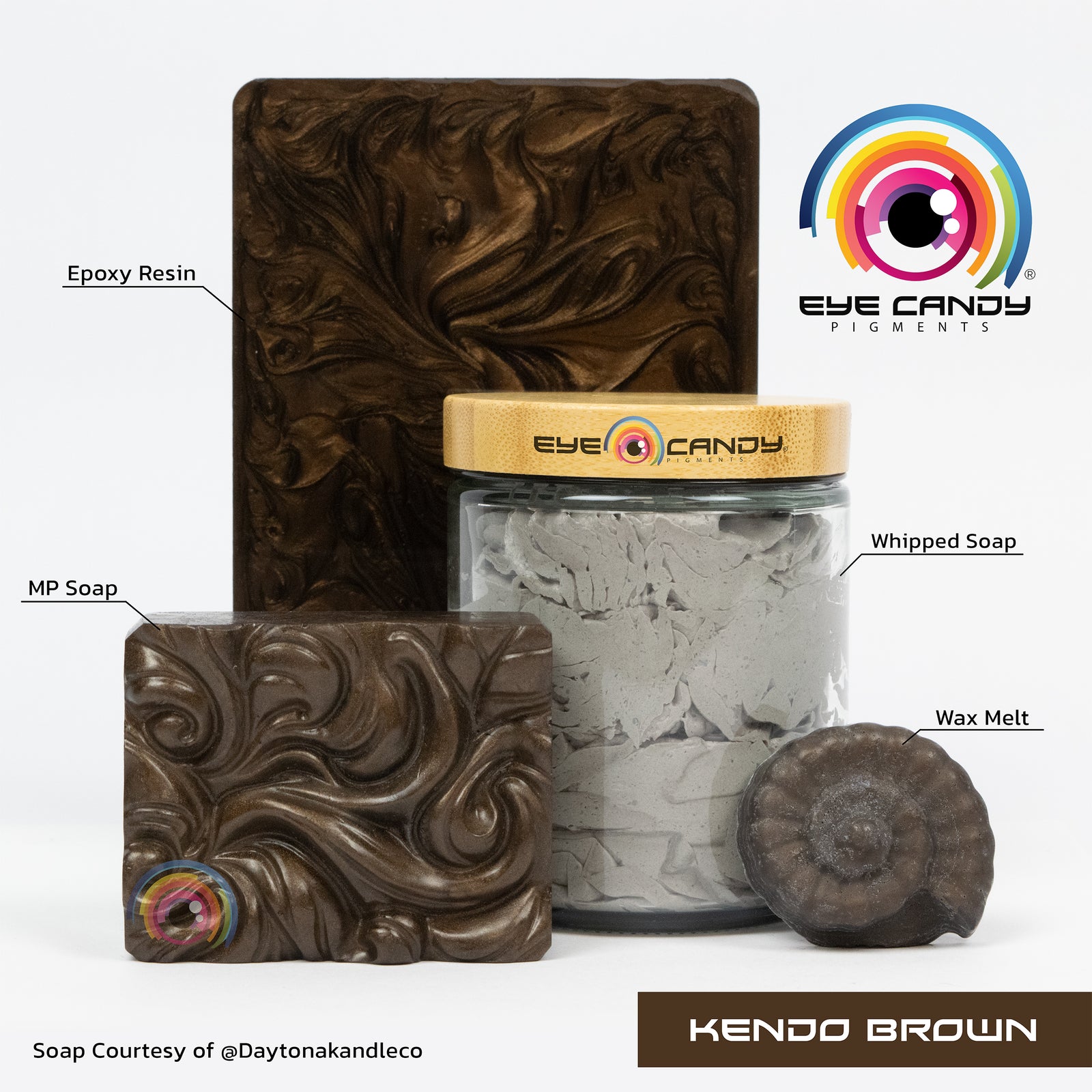 Pigment Kendo Brown pro mýdla a svíčky