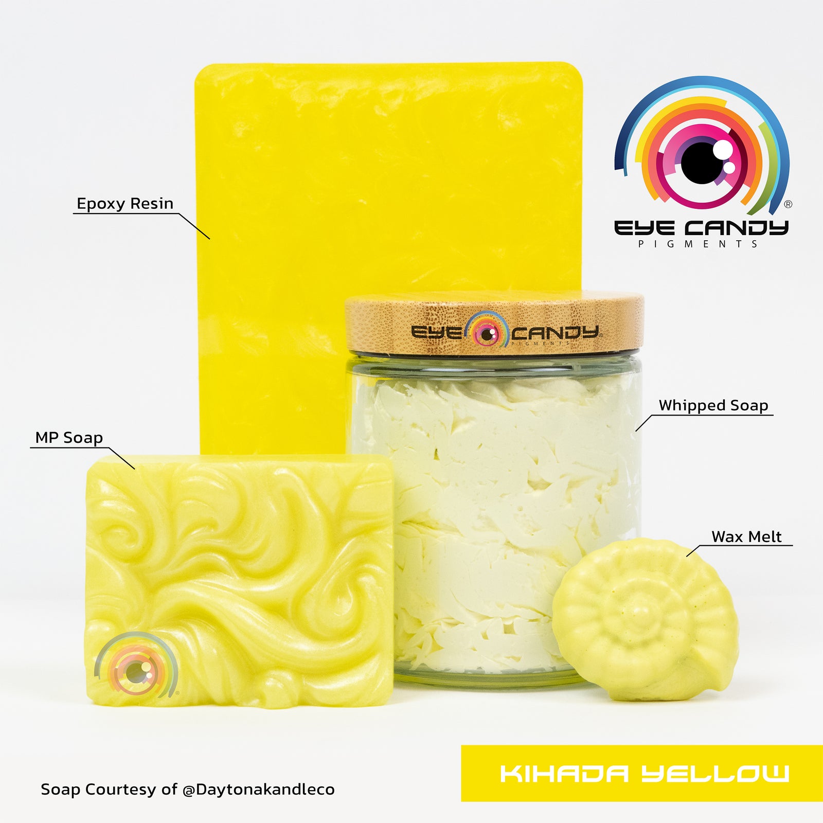 Pigment Kihada Yellow pro mýdla a svíčky