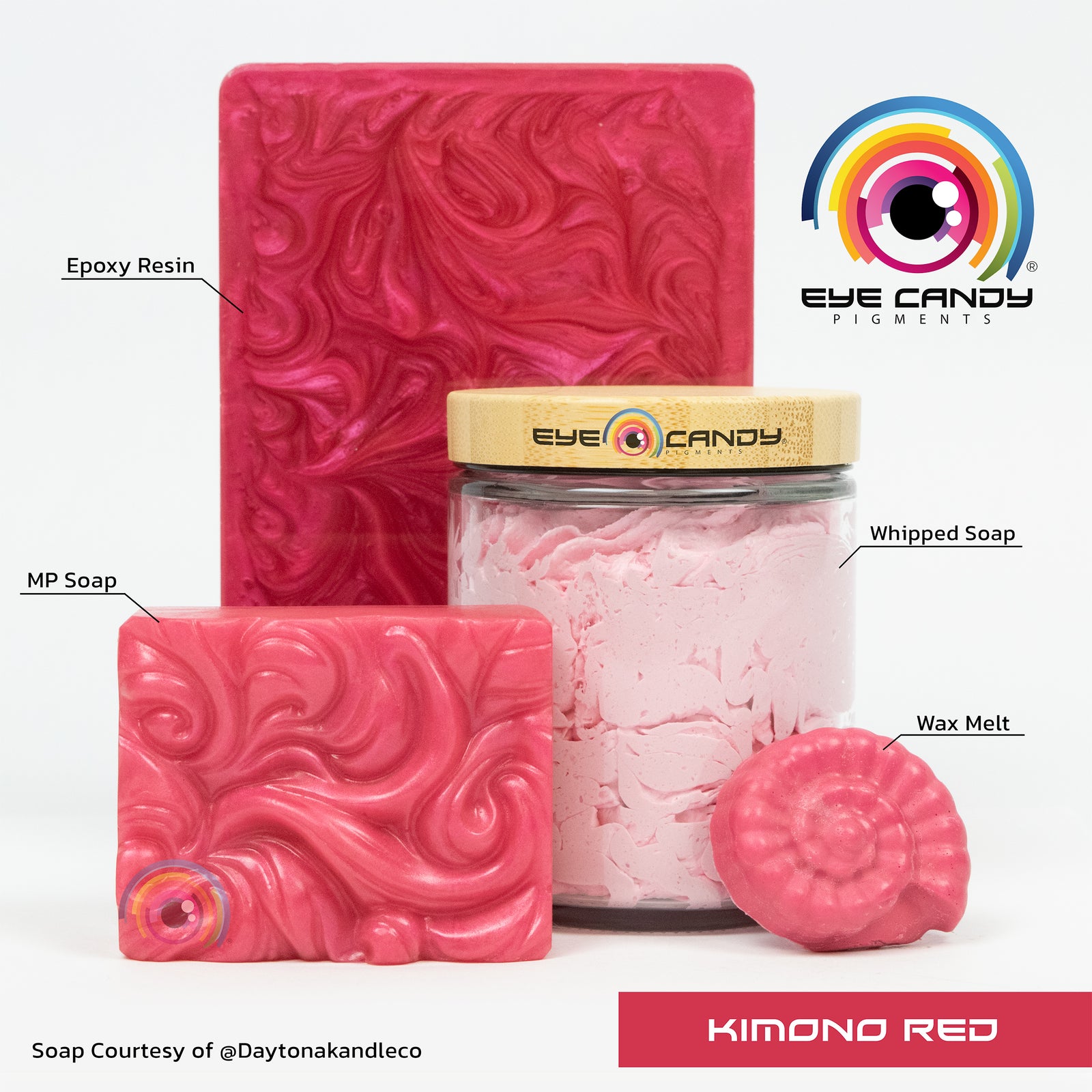 Pigment Kimono Red pro mýdla a svíčky