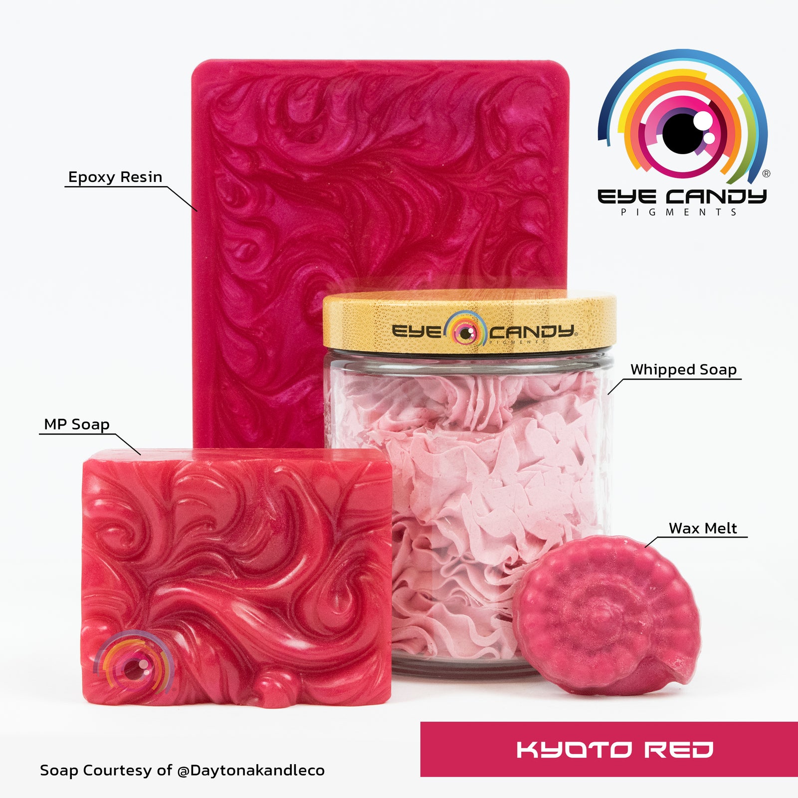 Pigment Kyoto Red pro mýdla a svíčky