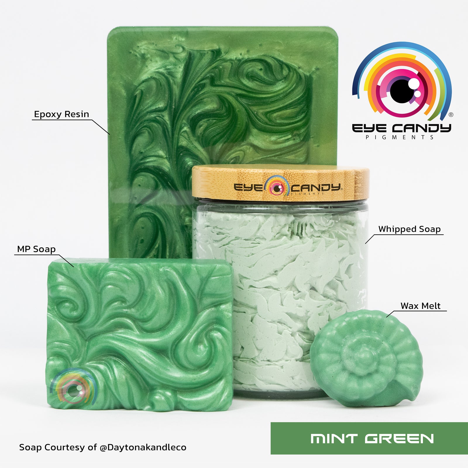 Pigment Mint Green pro mýdla a svíčky