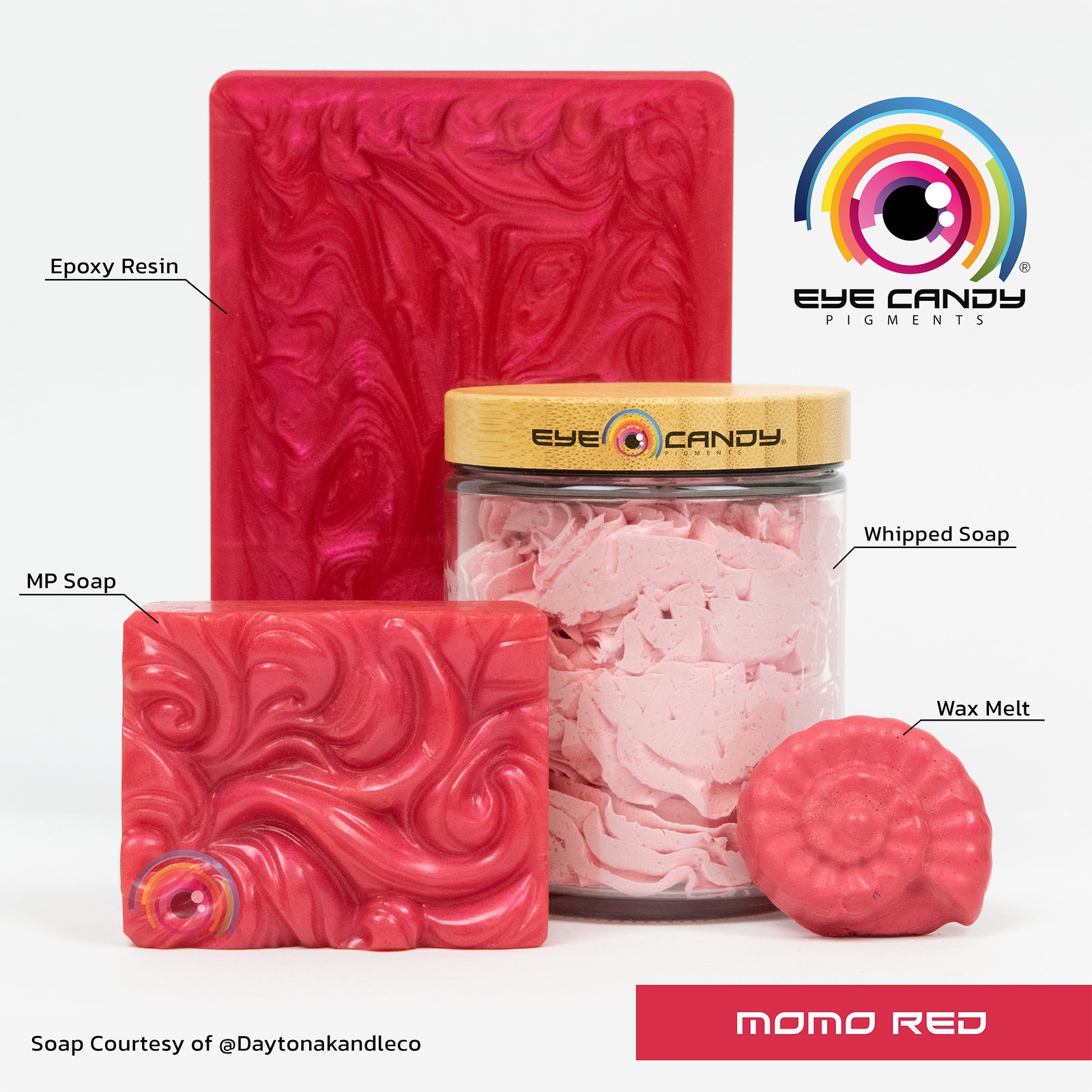Pigment Momo Red pro mýdla a svíčky