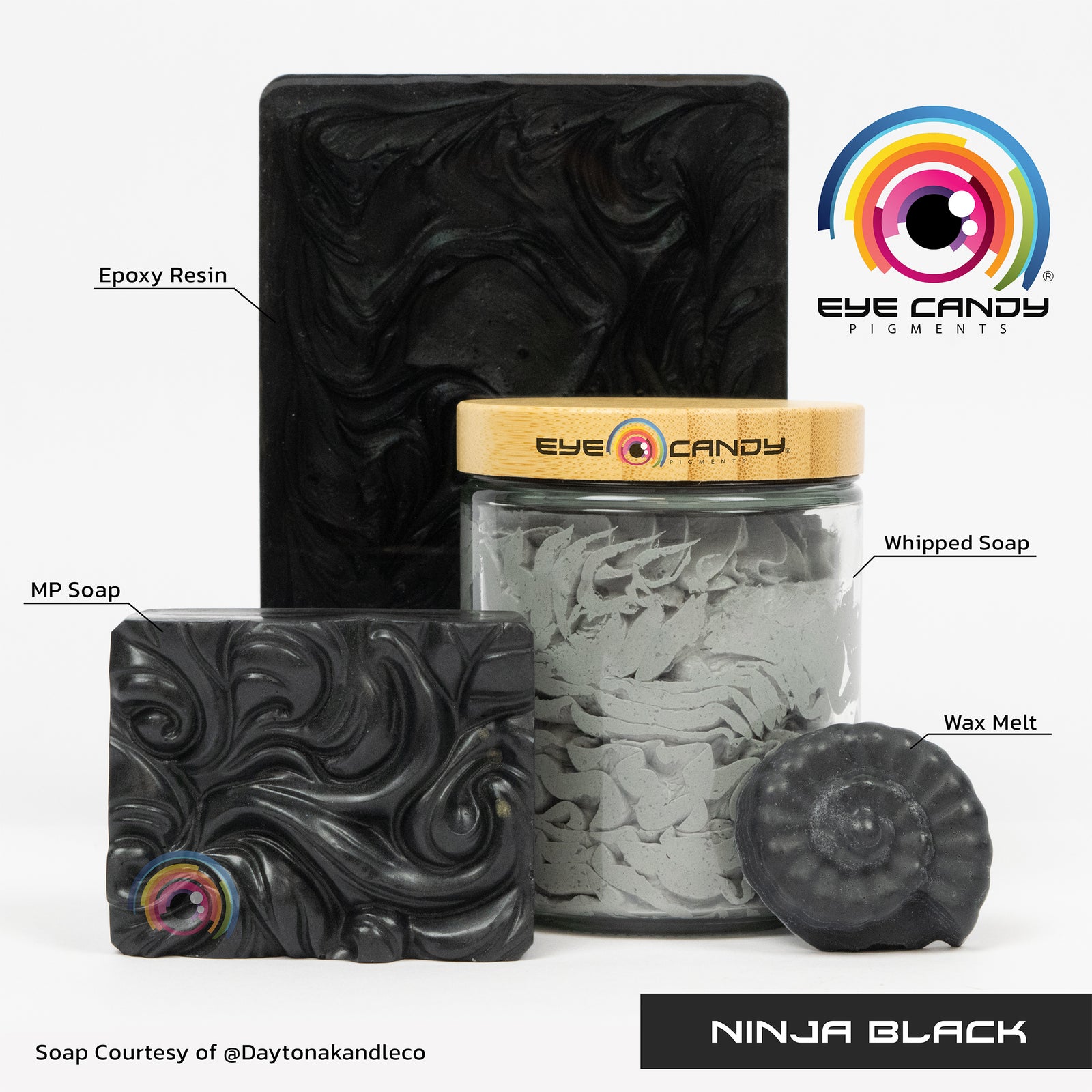 Pigment Ninja Black pro mýdla a svíčky