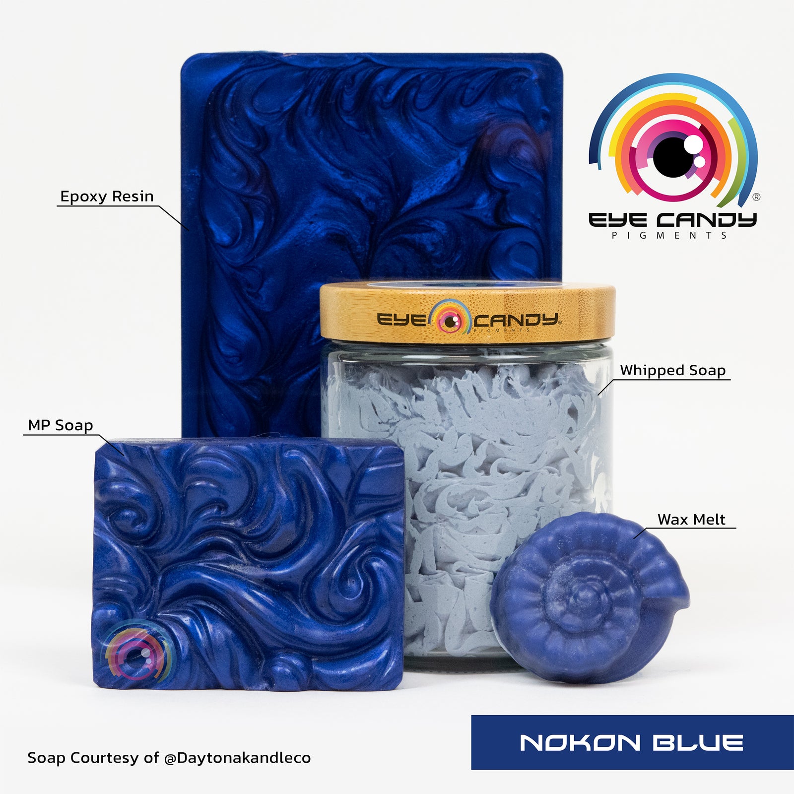 Pigment Nokon Blue pro mýdla a svíčky
