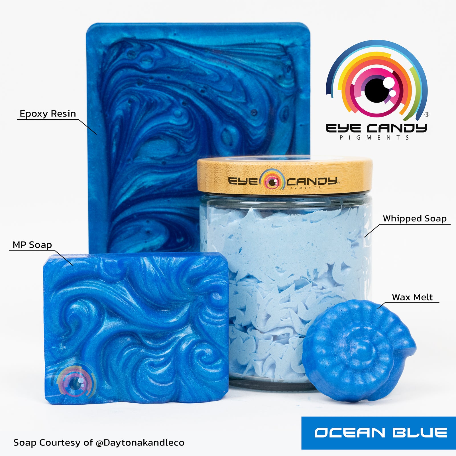 Pigment Ocean Blue pro mýdla a svíčky