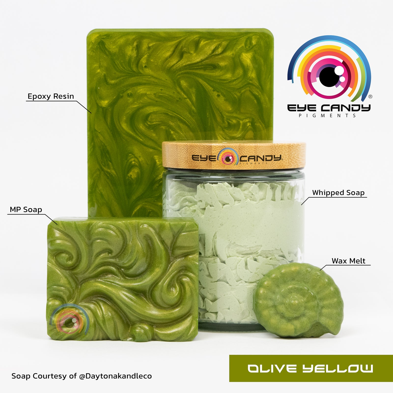 Pigment Olive Yellow pro mýdla a svíčky