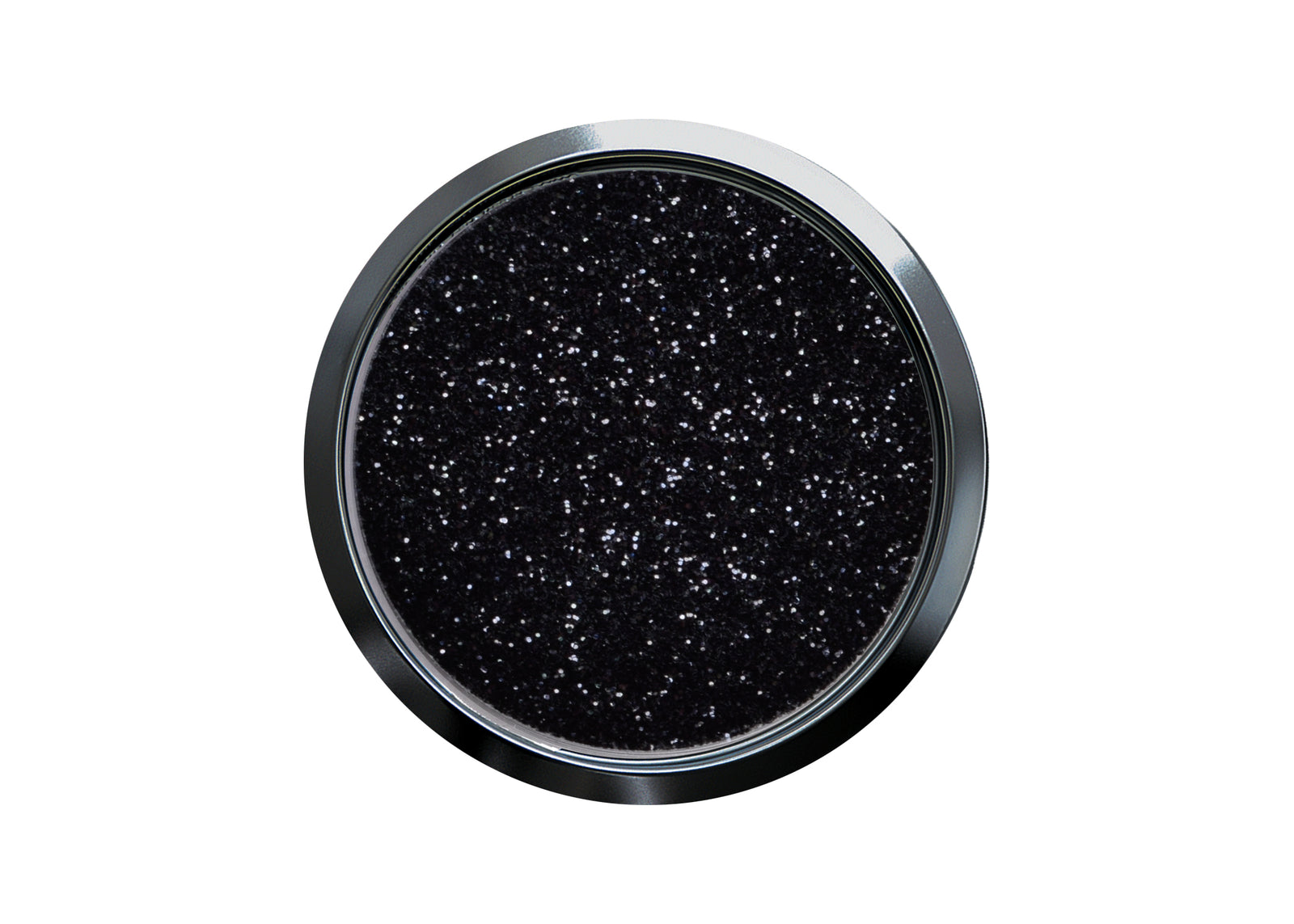 Onyx Black Flakes — vločky v čirém topcoatu