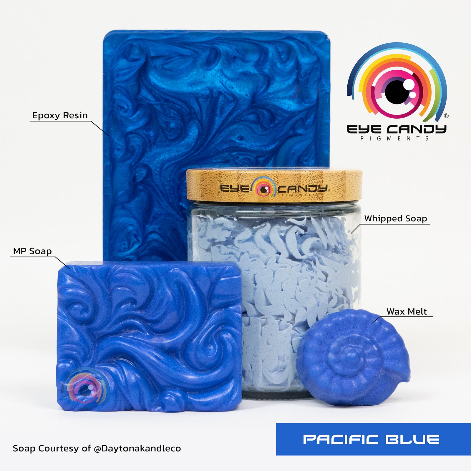 Pigment Pacific Blue pro mýdla a svíčky