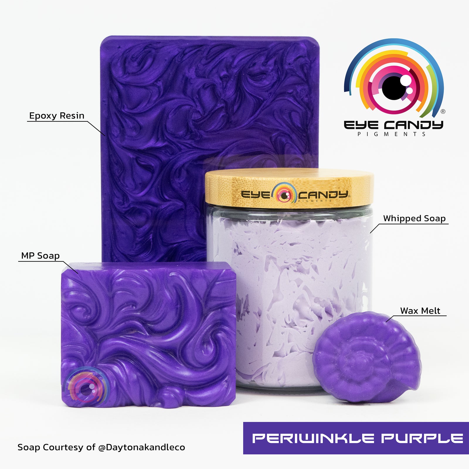 Pigment Periwinkle Purple pro mýdla a svíčky