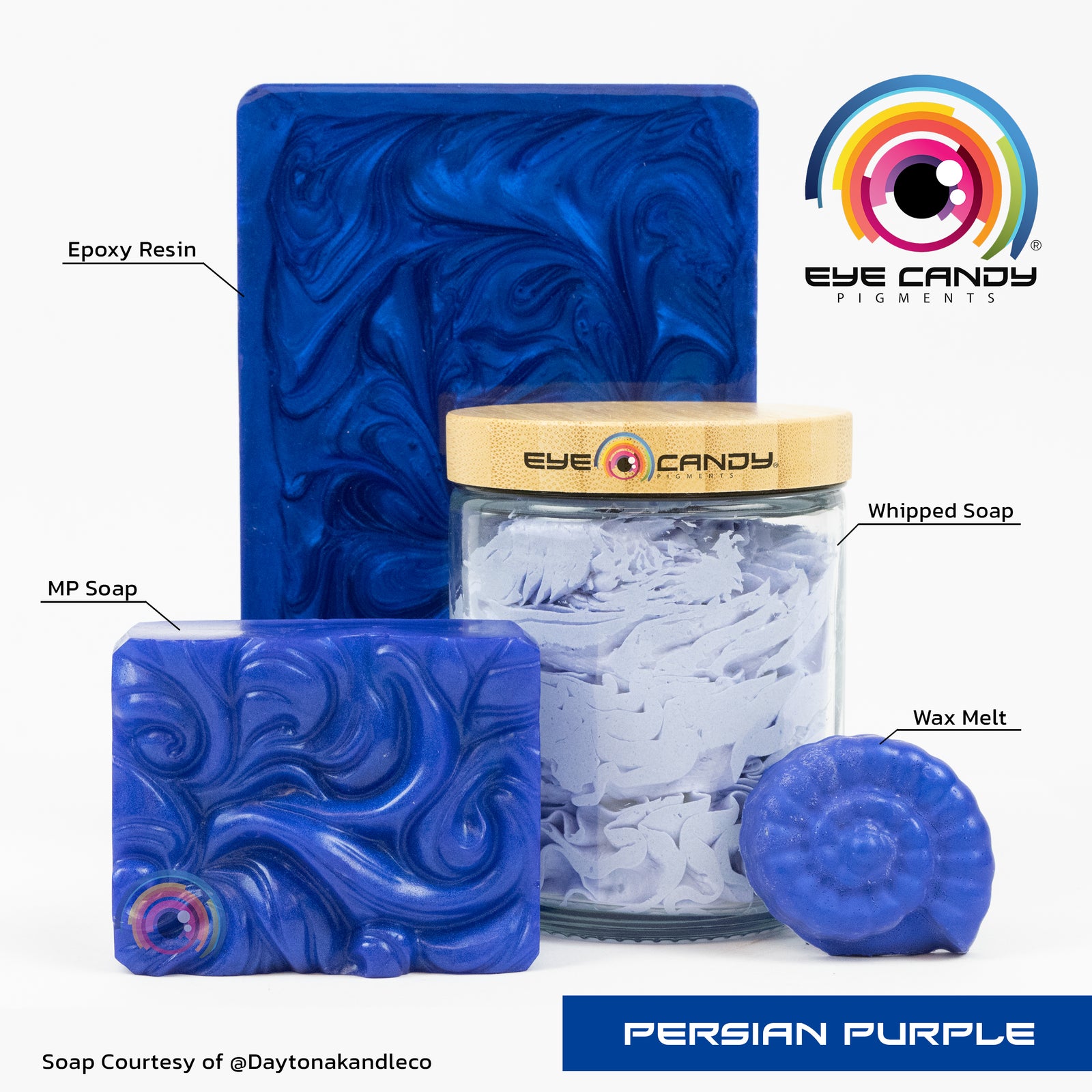 Pigment Persian Purple pro mýdla a svíčky
