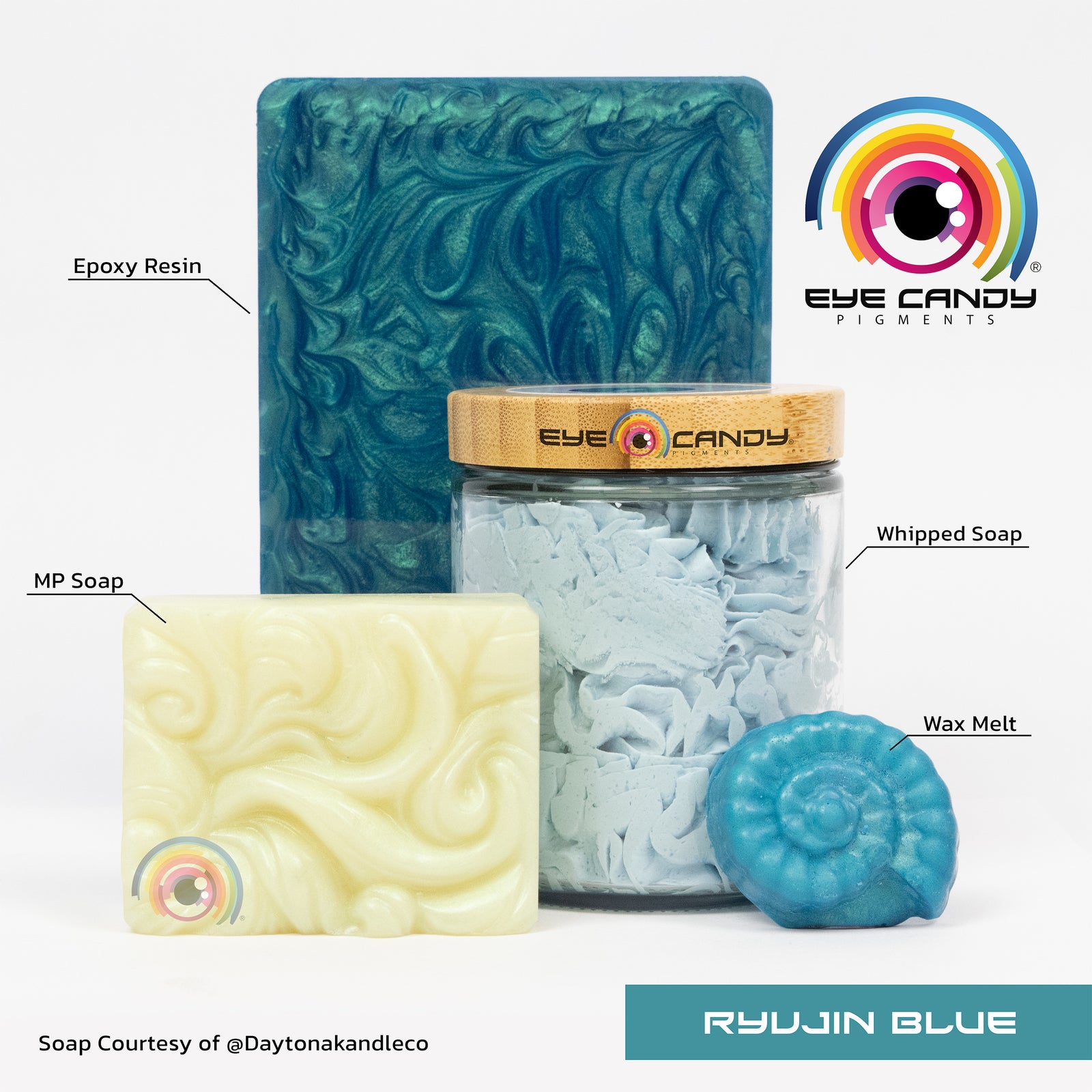 Pigment Ryujin Blue pro mýdla a svíčky