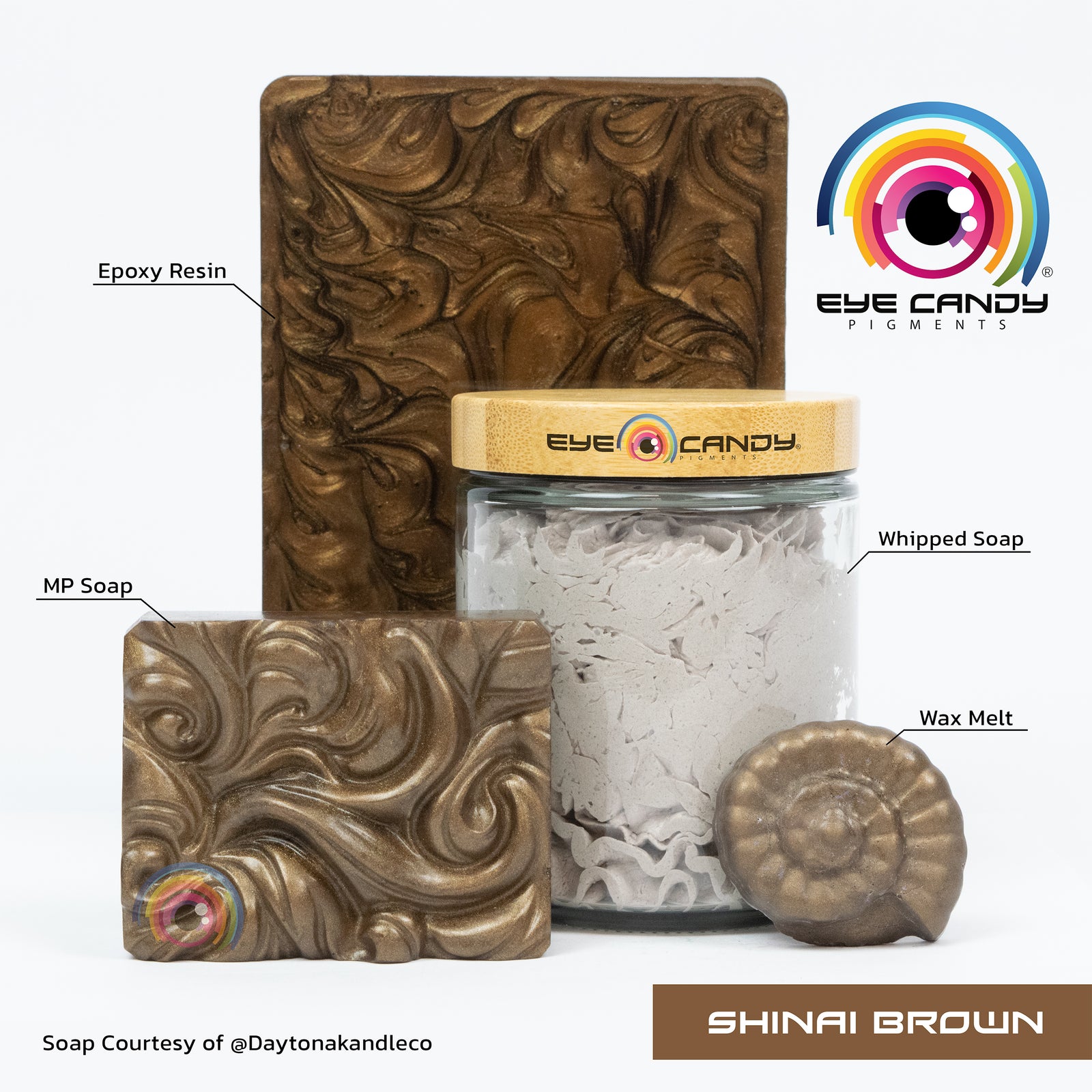 Pigment Shinai Brown pro mýdla a svíčky