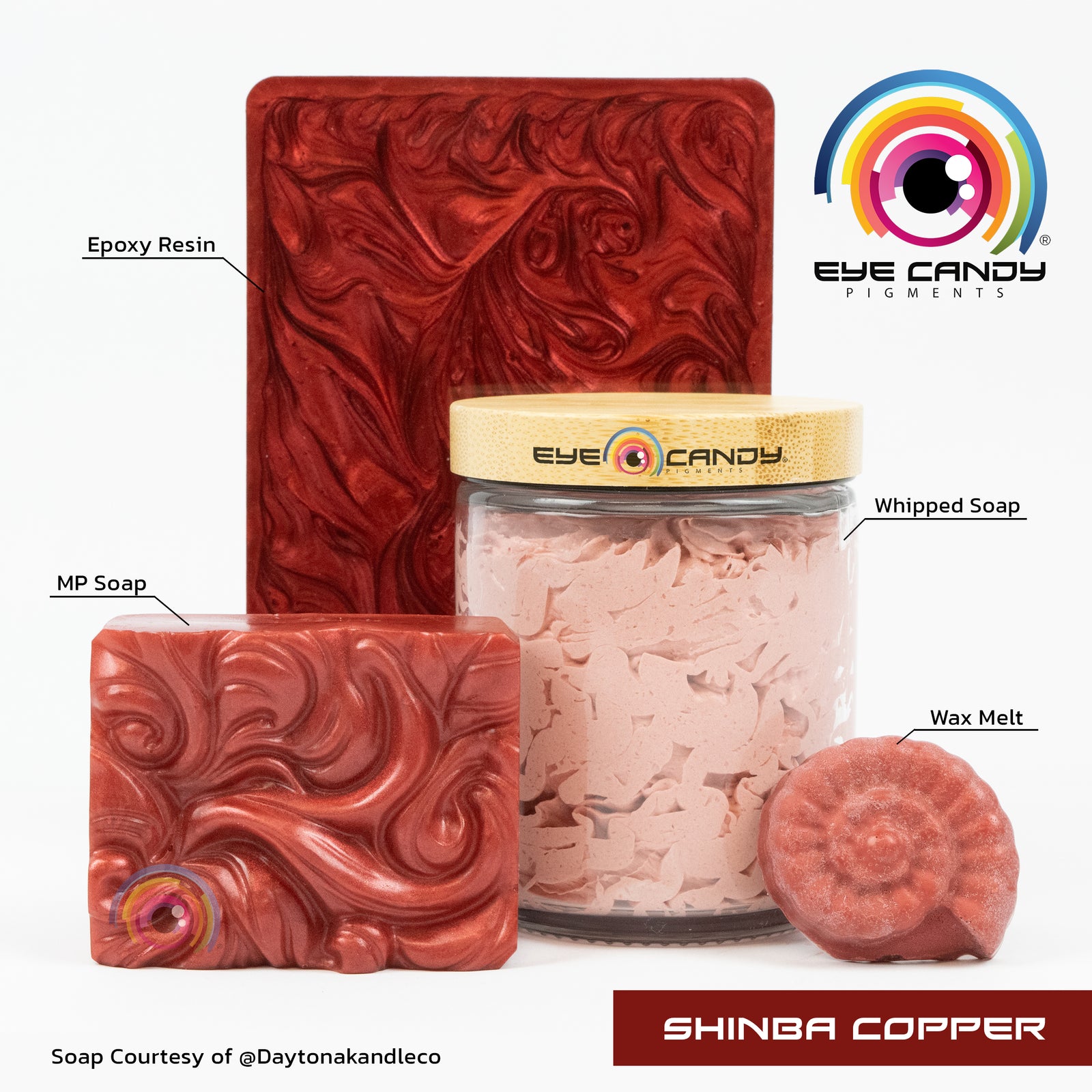 Pigment Shinba Copper pro mýdla a svíčky
