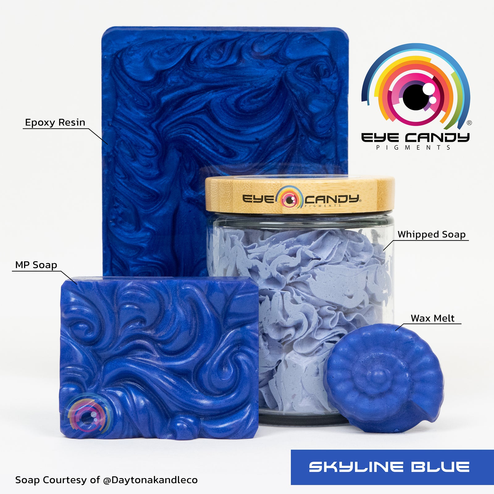 Pigment Skyline Blue pro mýdla a svíčky