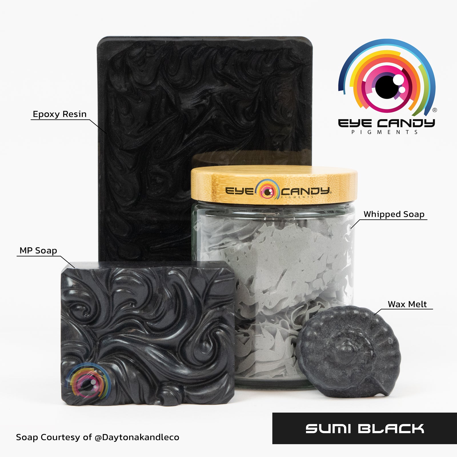 Pigment Sumi Black pro mýdla a svíčky
