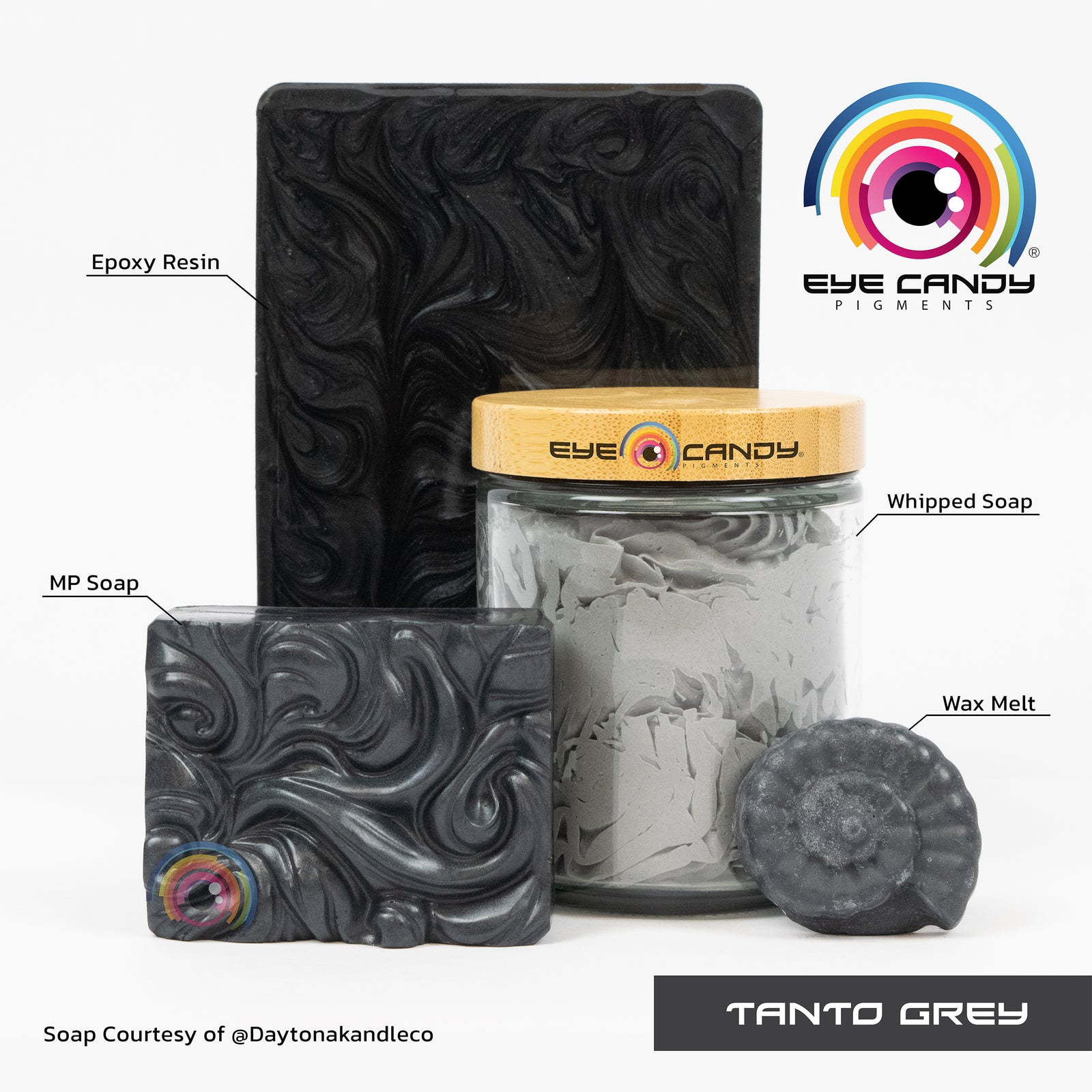 Pigment Tanto Grey pro mýdla a svíčky