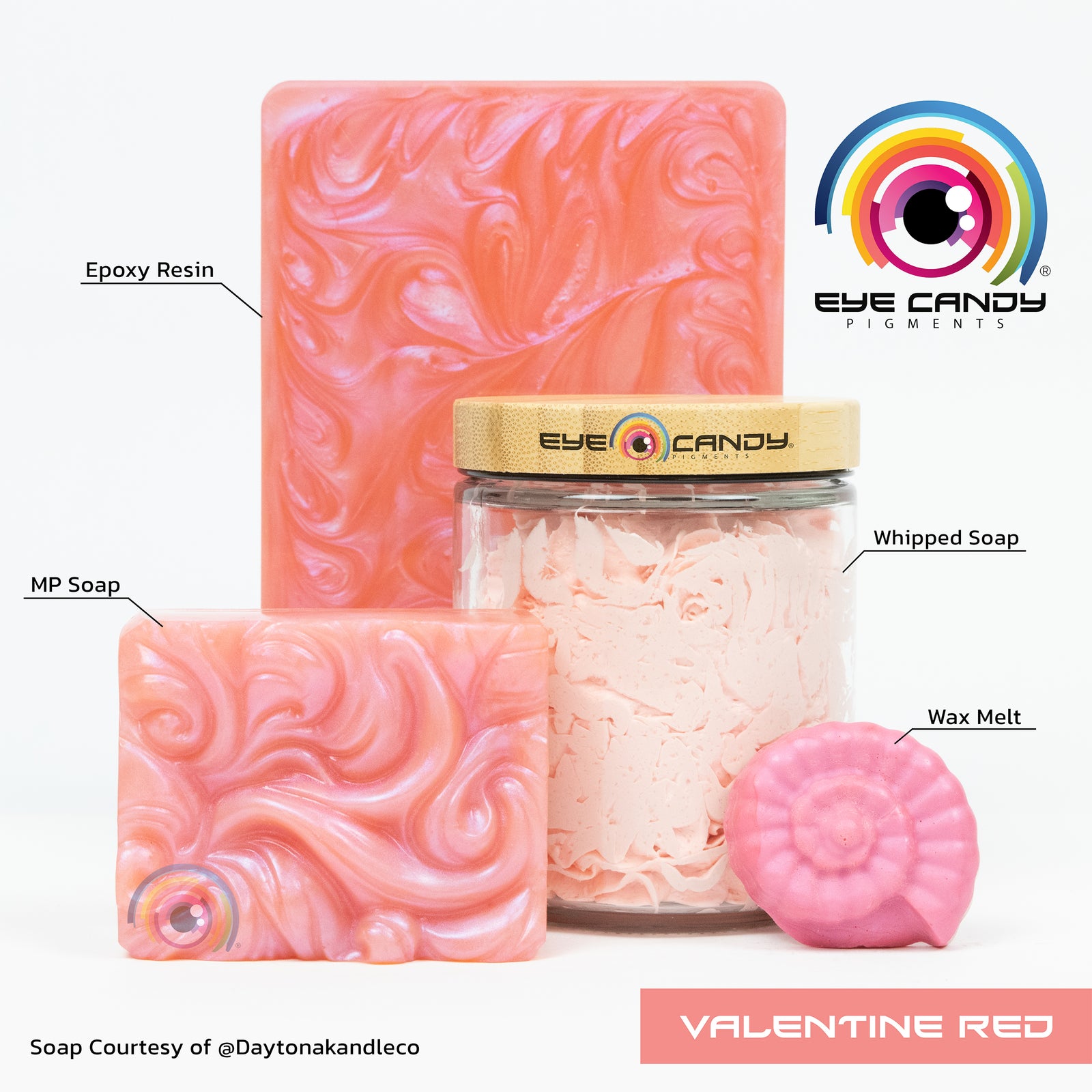 Pigment Valentine pro mýdla a svíčky