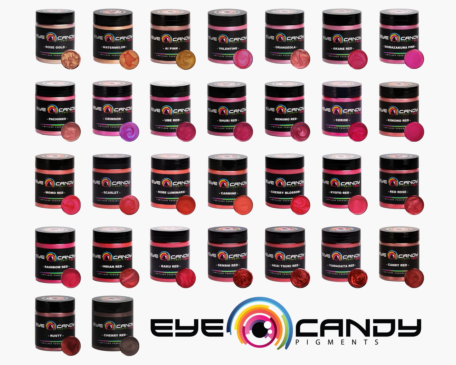 Paleta odstínů Eye Candy Pigments