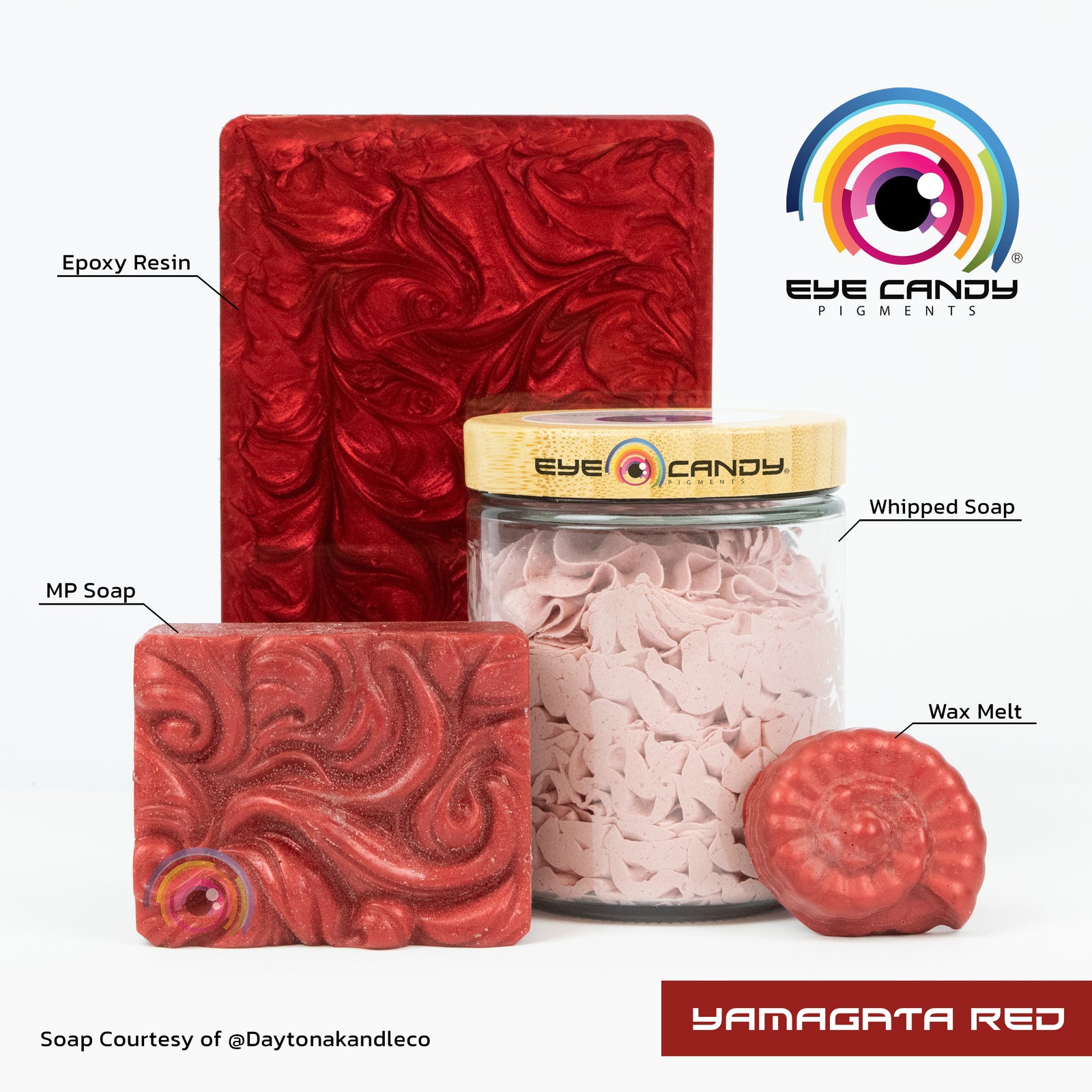 Pigment Yamagata Red pro mýdla a svíčky