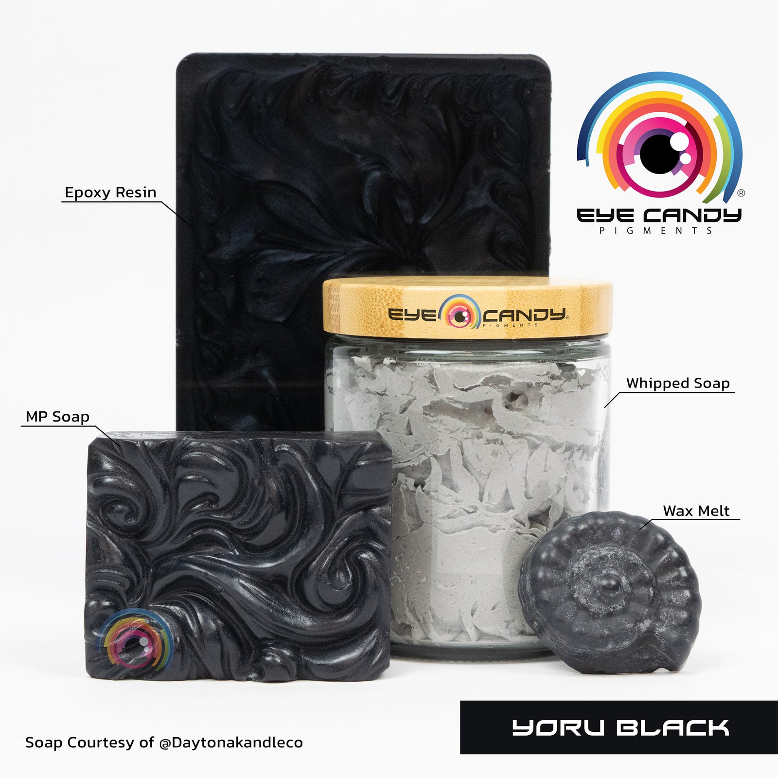 Pigment Yoru Black pro mýdla a svíčky