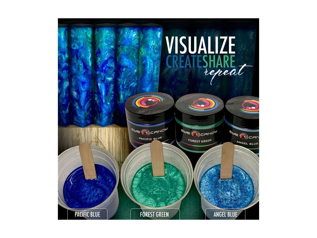 Pacific Blue - Eye Candy Pigments - Blue Mica Pigment Powders