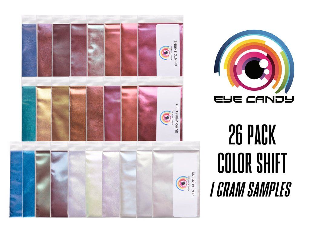 26 Barev Sada Vzorků Colorshift — sada vzorků pigmentů Eye Candy Pigments