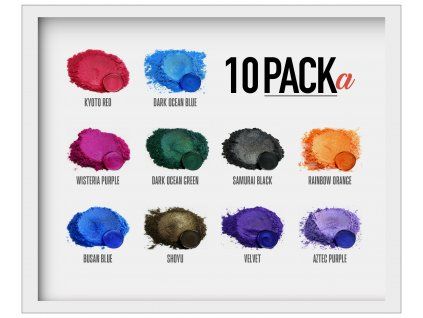 10 Barev Sada Vzorků A — sada vzorků pigmentů Eye Candy Pigments