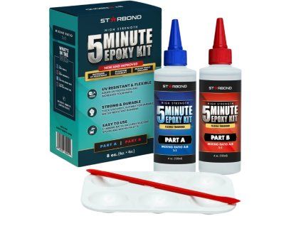 STARBOND 5-Minute Epoxy Kit 240 ml | New & Improved | Mayor resistencia UV y flexibilidad