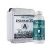 DIPON Epoxyplast 3D B50 Deep Pour 1,5 kg - Čirá epoxidová pryskyřice na výrobu stolů, maximální síla odlitku 5 cm