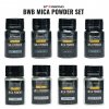 Starbond Mica Powder Pigment Set - Black, White, Blue Palette - 24 x 10g Bottles