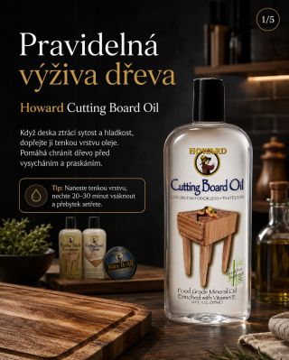 Dopřejte svým krájecím deskám péči, kterou si zaslouží. Dřevo v kuchyni pracuje každý den – krájení, voda, mytí, vlhkost i...