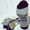ponožky přines mi pivo kotníkové šedé, pata