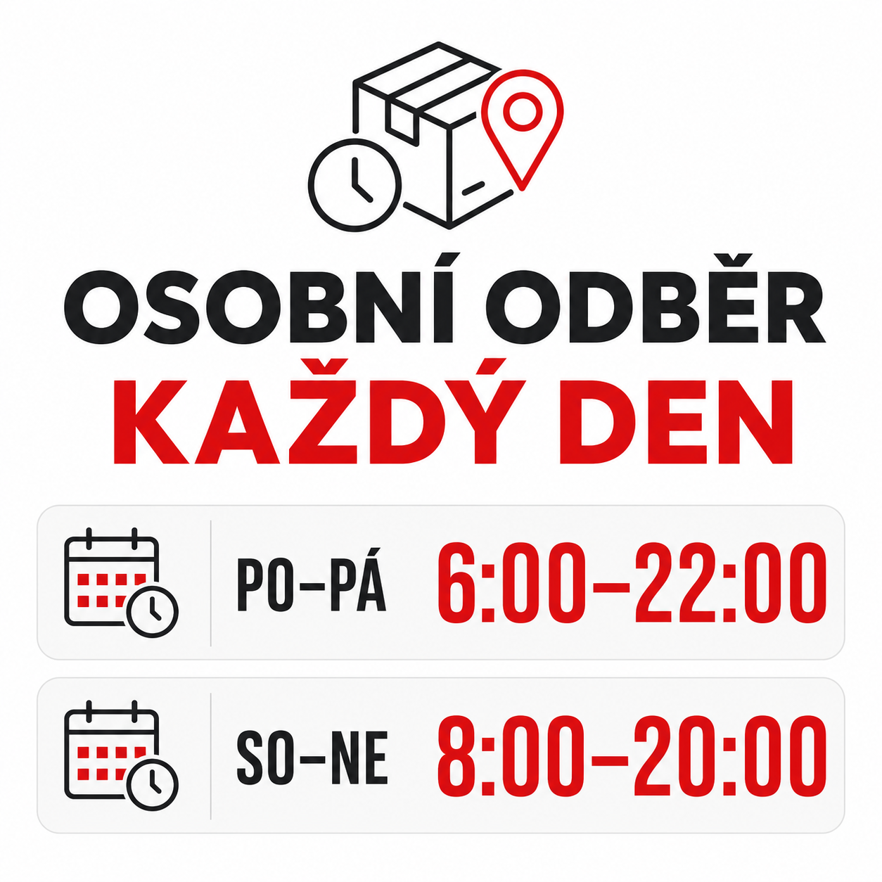 Osobní odběr na pobočkách Top Fitness XXL