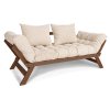Allegro sofa walnut cremy