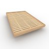 Carre bed frame untreated natural