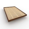 Carre bed frame walnut