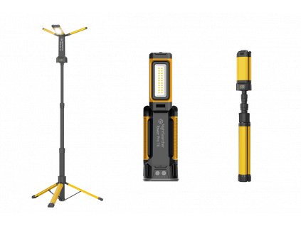 Nabíjateľné pracovné svietidlo 7K Tower Pro s teleskopickým statívom