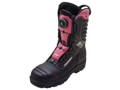 EWS DYNAMIC FIRE PINK – ultraľahká hasičská obuv s otočným rýchlouzáverom