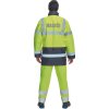 Výstražná, zateplená a nepremokavá bunda s nápisom HASIČI Hi Vis žltá navy