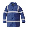 Výstražná, zateplená a nepremokavá bunda HASIČI modrá