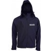 Pánska nepremokavá softshell bunda s kapucňou námornícka modrá