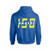 Mikina s kapucňou HASIČI150 royal back (1)