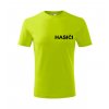 Pánske tričko HASIČI - neonová žltá