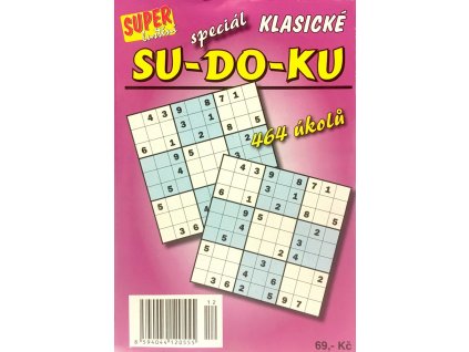 Super Luštění Sudoku Speciál klasické 464 úkolů