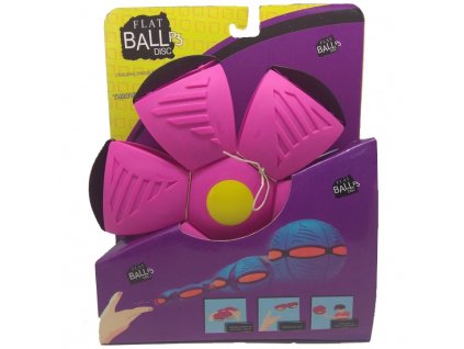 Flat Ball Disc se světlem - Růžový